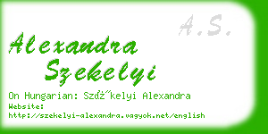 alexandra szekelyi business card